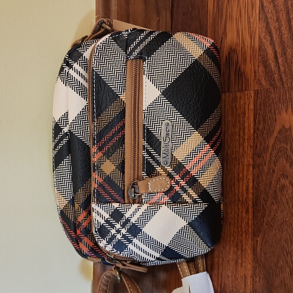 MultiSac Handbags - NWT MultiSac Bexley Plaid Mini Crossbody Bag